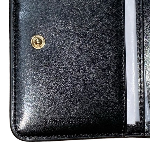 Marc Jacobs Black Multi Logo Compact Wallet - Picture 10 of 10
